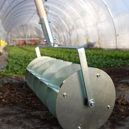 Green Tools Tech Grid Marker VAR20 with adjustable steel discs for precise no-dig market garden bed layout